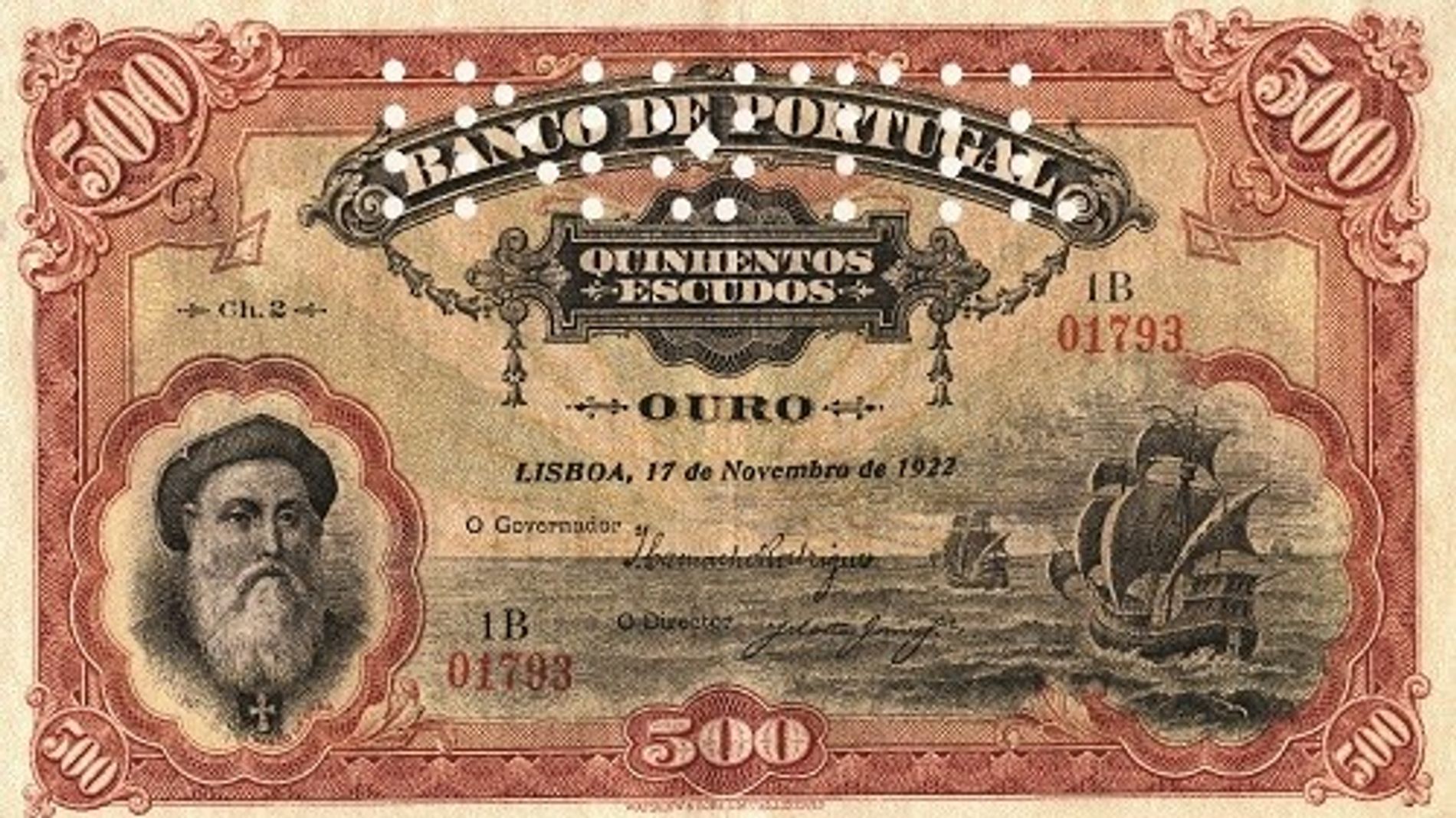 500 escudos falsifiés