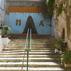 Calma, street artiste à Lisbonne, quartier de Mouraria