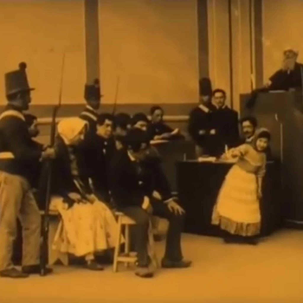 capture d'écran du film sur Diogo Alves en 1911.