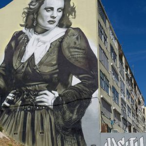 Street art géant d'Odeith à Amadora, dans la banlieue de Lisbonne