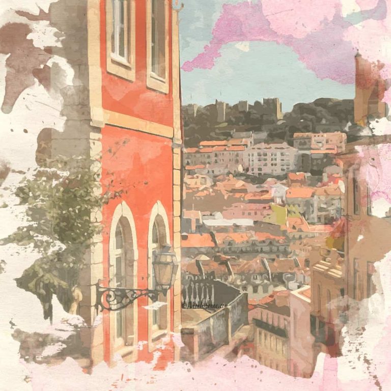 Calçada do Duque, des escaliers qui offrent une très belle vue de Lisbonne à travers une visite à pied privée en Français