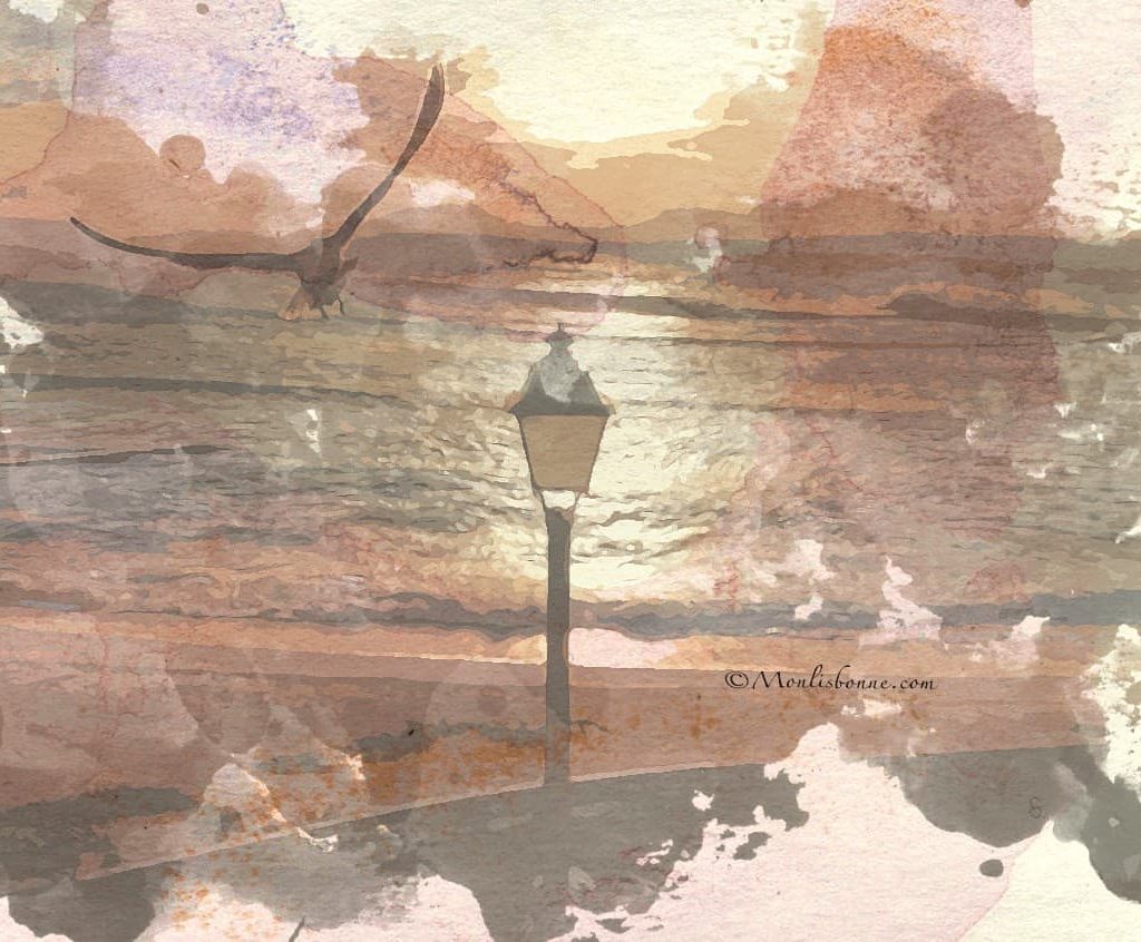 Coucher de soleil à ericeira village de pêcheurs typique parfait pour profiter de sa retraite.