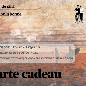 Carte cadeau de Lisbonne avec un cours de surf
