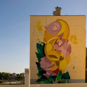 God Mess, street artiste dans le quartier de Marvila à Lisbonne