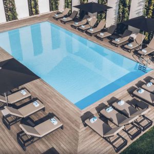 Piscine d'un hôtel 4 étoiles pour séminaire d'entreprise ou team building à Lisbonne