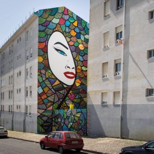 LS, street artiste dans le quartier de Marvila à Lisbonne
