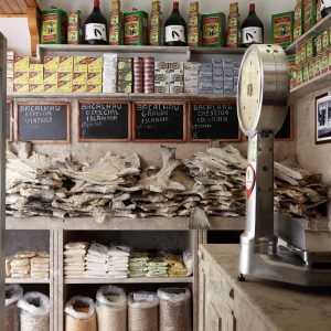 Epicerie fine historique située près de Rossio Lisbonne et proposant du fromage, de la charcuterie, de la pata negra, des sardines portugaises