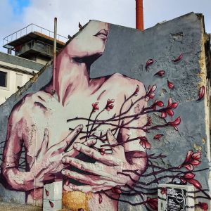 Street Art à Lisbonne sur Cais do Sodre de Tamara Alves