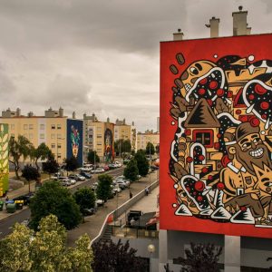 The Caver, street artiste dans le quartier de Marvila à Lisbonne