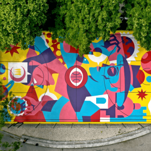 Street art d'Aka Corleone dans le quartier de Sant'ana à Lisbonne