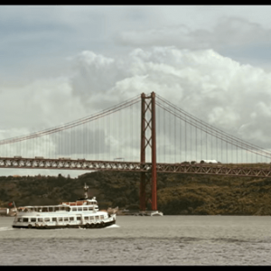 Le pont du 25 avril - Un train de nuit pour Lisbonne